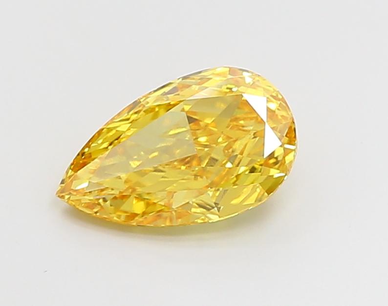2.90 Ct. Fancy Vivid Yellow Pear Lab Grown Diamond
