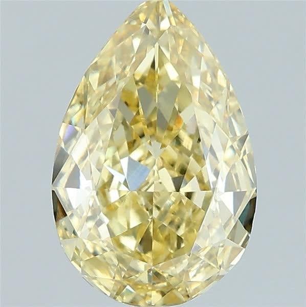 1.54 Ct. Fancy Intense Yellow Pear Lab Grown Diamond