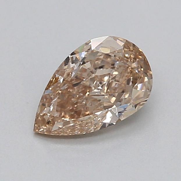 0.31 Ct. Very Light  Brown Pear Lab Grown Diamond
