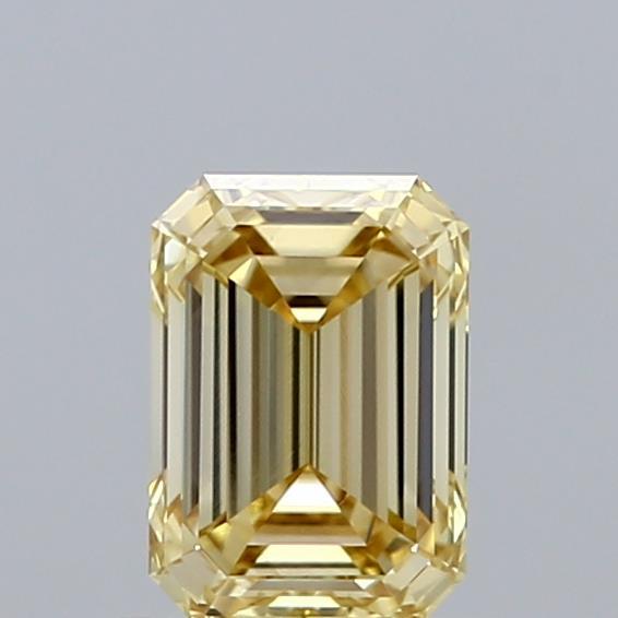 0.90 Ct. Fancy Yellow Emerald Lab Grown Diamond