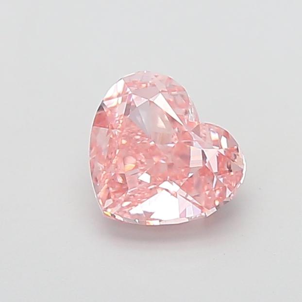 2.18 Ct. Fancy Intense  Pink Heart Lab Grown Diamond