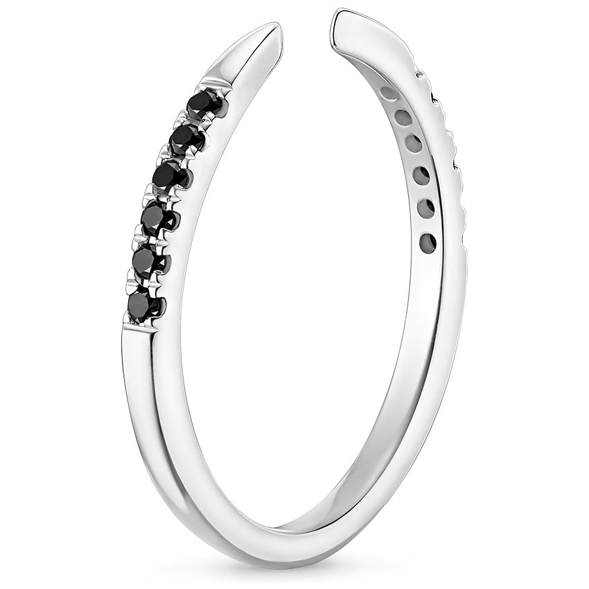 18K White Gold Irene Black Diamond Ring (1/3 ct. tw.), large side view