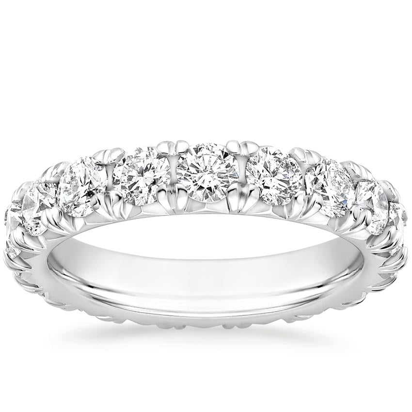 French Pavé Eternity Diamond Ring (3 ct. tw.) 