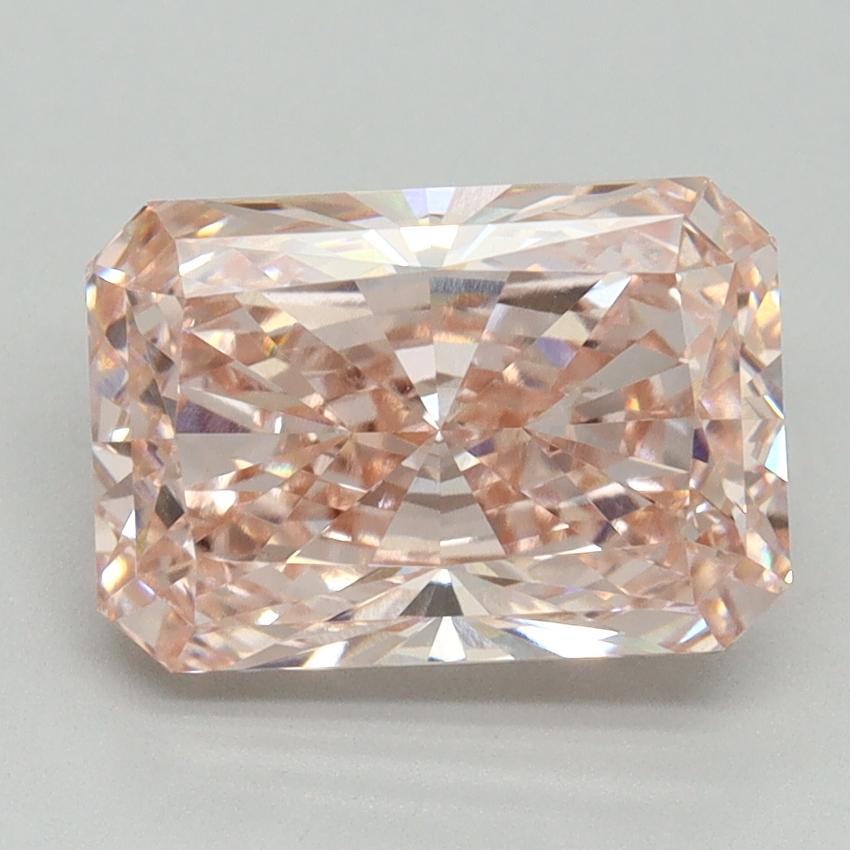 3.1 Ct. Fancy Intense Pink Radiant Lab Grown Diamond