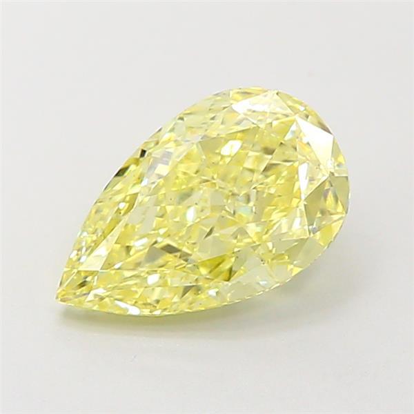 1.36 Ct. Fancy Intense Yellow Pear Lab Grown Diamond