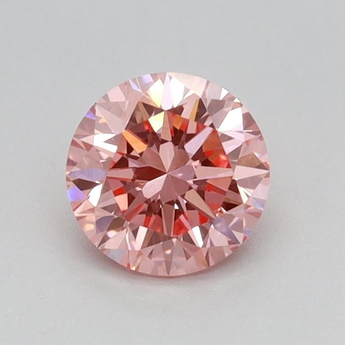 0.47 Ct. Fancy Vivid Pink Round Lab Grown Diamond