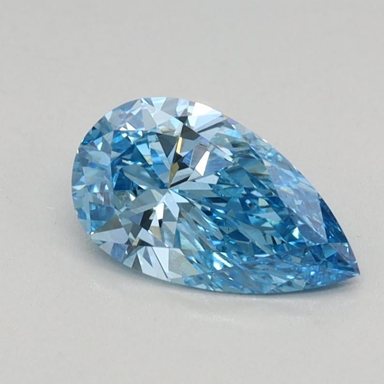 0.48 Ct. Fancy Vivid Blue Pear Lab Grown Diamond