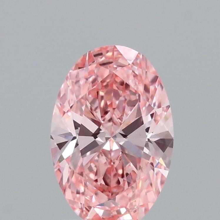 1.09 Ct. Fancy Vivid Pink Oval Lab Grown Diamond