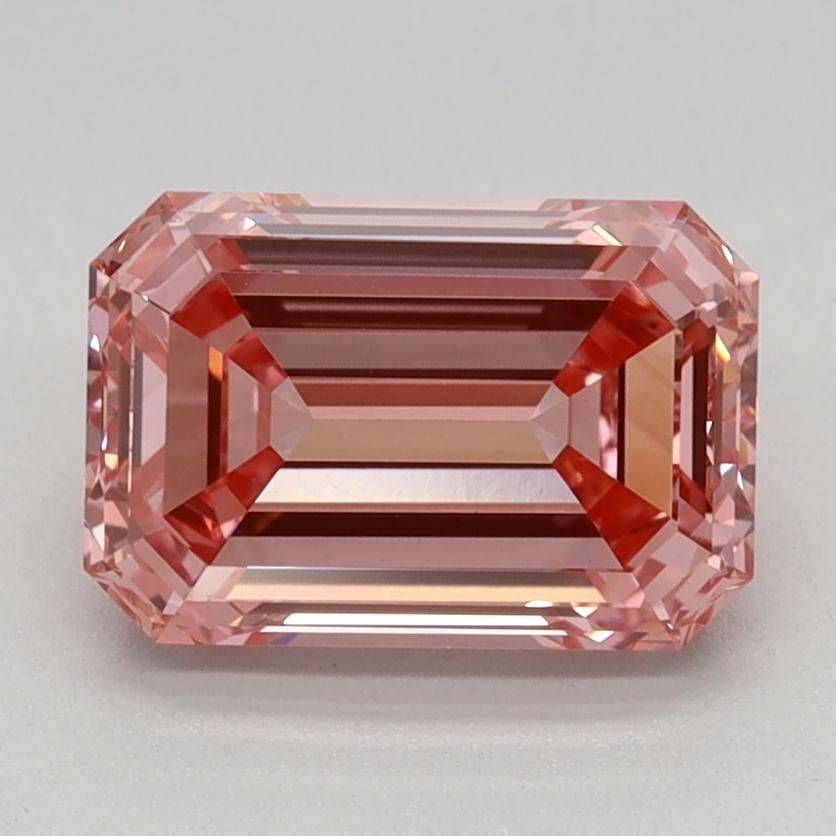 1.56 Ct. Fancy Vivid  Pink Emerald Lab Grown Diamond