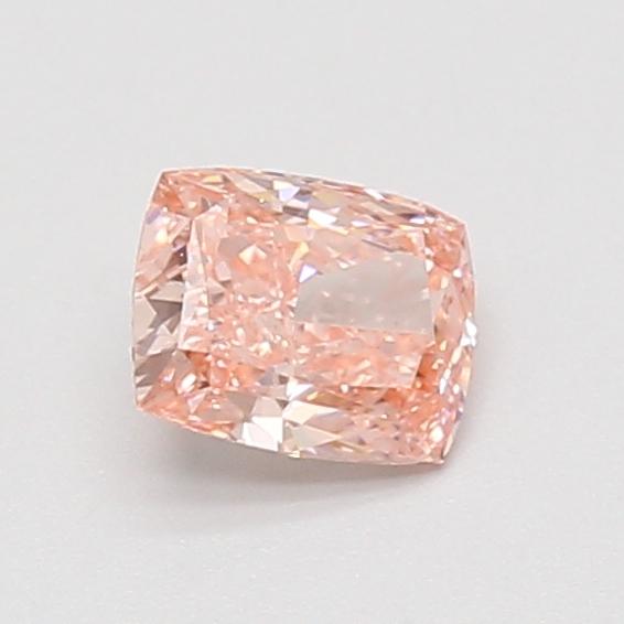 0.60 Ct. Fancy Vivid Pink Cushion Lab Grown Diamond