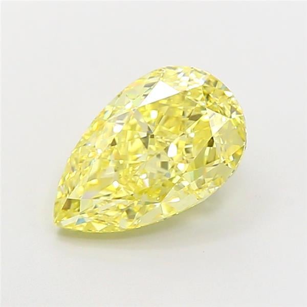 2.55 Ct. Fancy Intense Yellow Pear Lab Grown Diamond