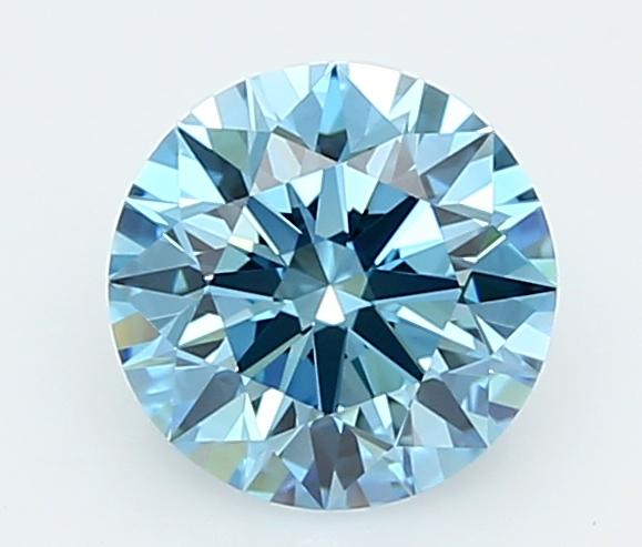 1.31 Ct. Fancy Vivid  Blue Round Lab Grown Diamond