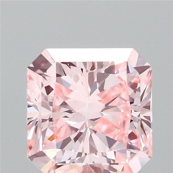 3.01 Ct. Fancy Intense Pink Radiant Lab Grown Diamond