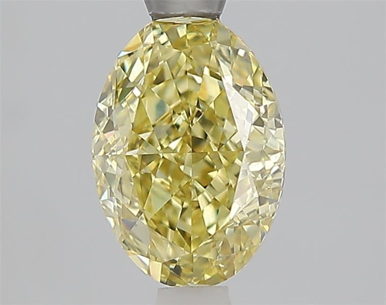 1.56 Ct. Fancy Intense  Yellow Oval Lab Grown Diamond