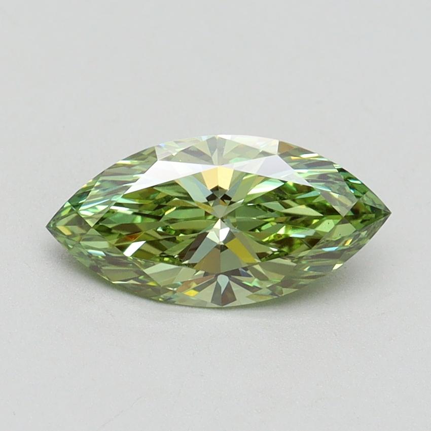 1.02 Ct. Fancy Vivid Green Marquise Lab Grown Diamond