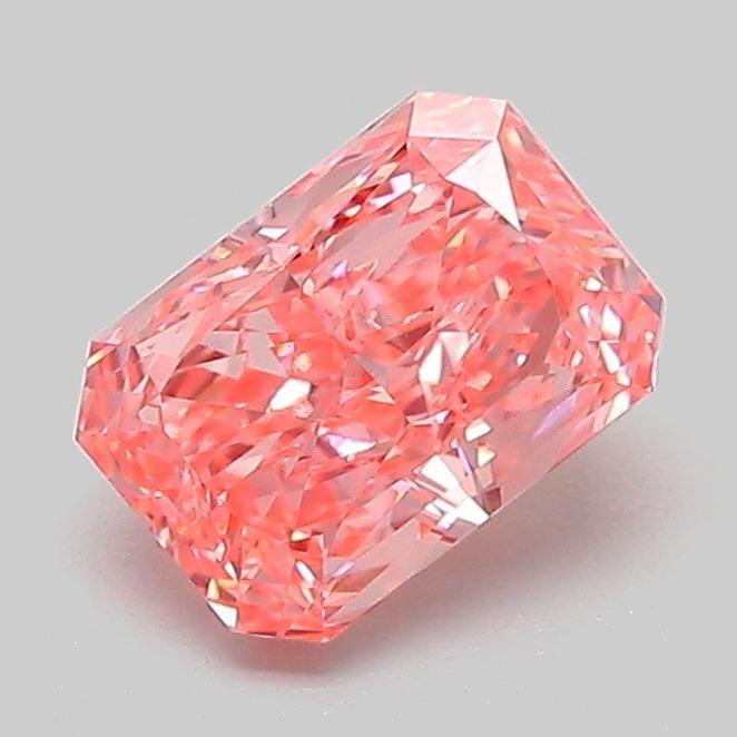 1.09 Ct. Fancy Vivid Pink Radiant Lab Grown Diamond
