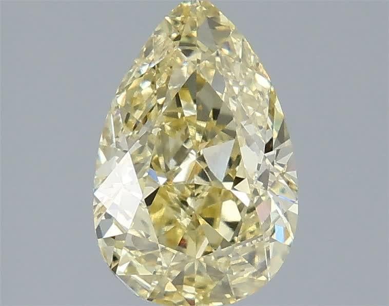 2.10 Ct. Fancy  Yellow Pear Lab Grown Diamond