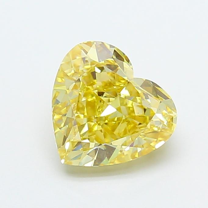 2.01 Ct. Fancy Intense Yellow Heart Lab Grown Diamond