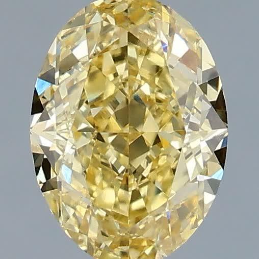 1.05 Ct. Fancy Vivid Yellow Oval Lab Grown Diamond