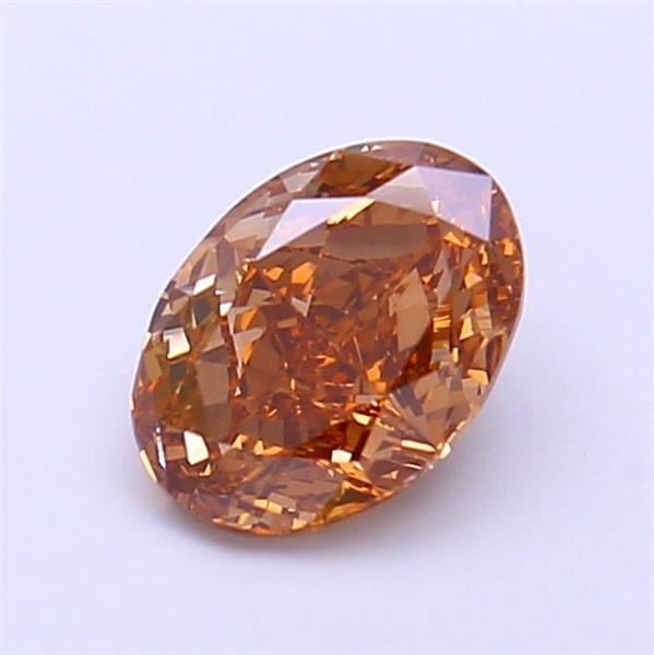 1.07 Ct. Fancy Light Brown Oval Lab Grown Diamond