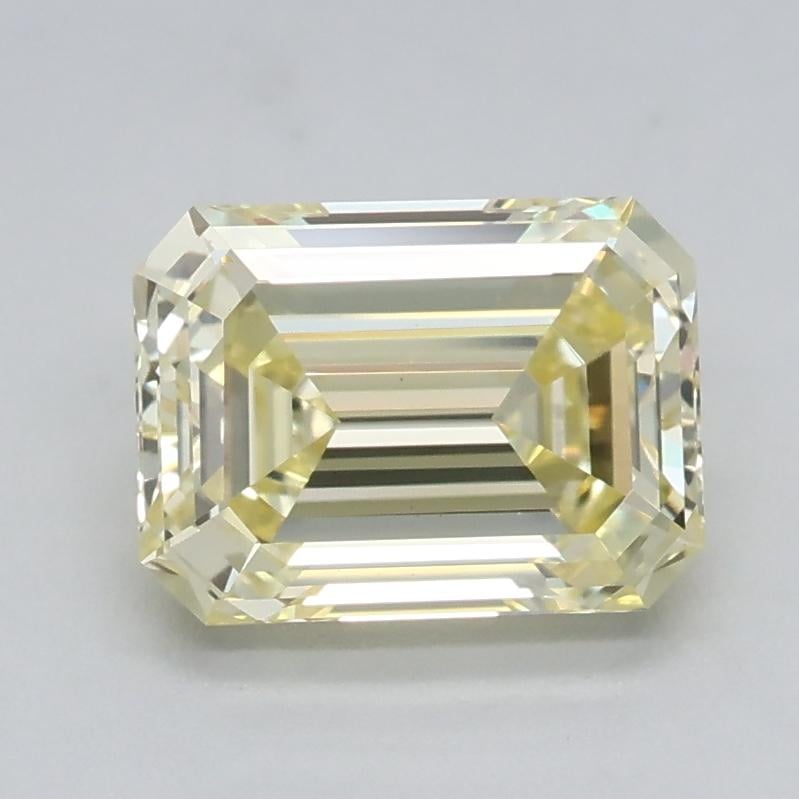 1.05 Ct. Fancy Light Yellow Emerald Lab Grown Diamond