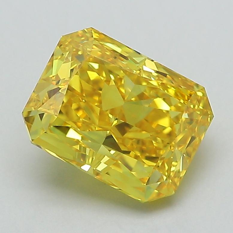 2.25 Ct. Fancy Vivid Yellow Radiant Lab Grown Diamond
