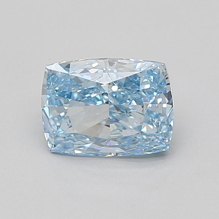 1.60 Ct. Fancy Vivid Blue Cushion Lab Grown Diamond