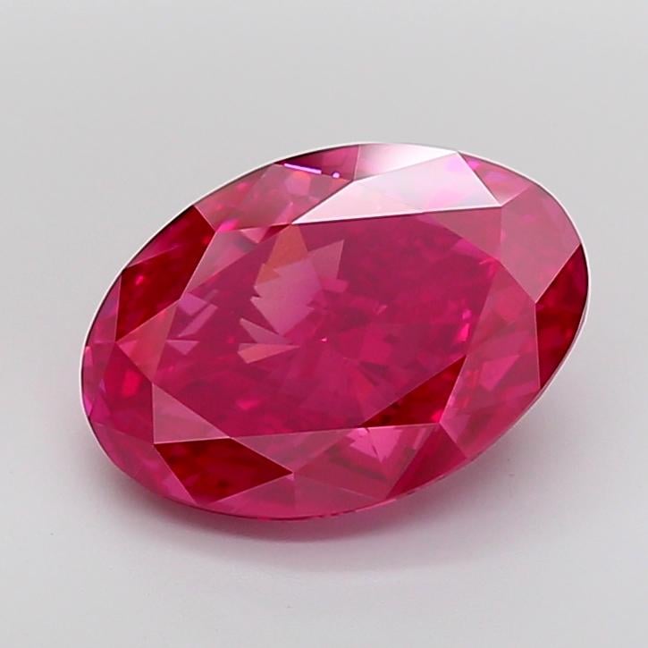 8.05 Ct. Fancy Vivid Pink Oval Lab Grown Diamond