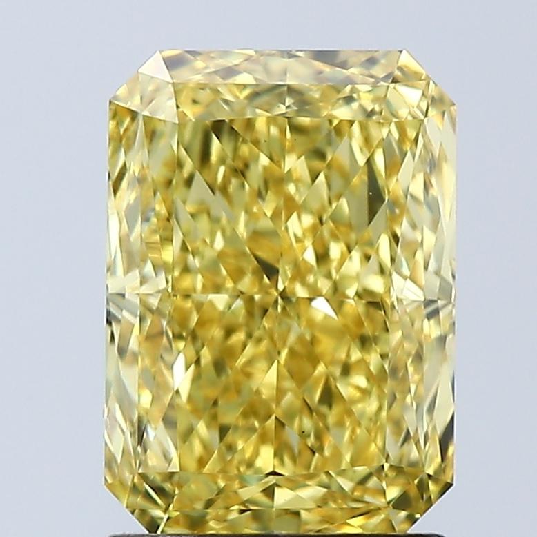 2.06 Ct. Fancy Vivid Yellow Radiant Lab Grown Diamond