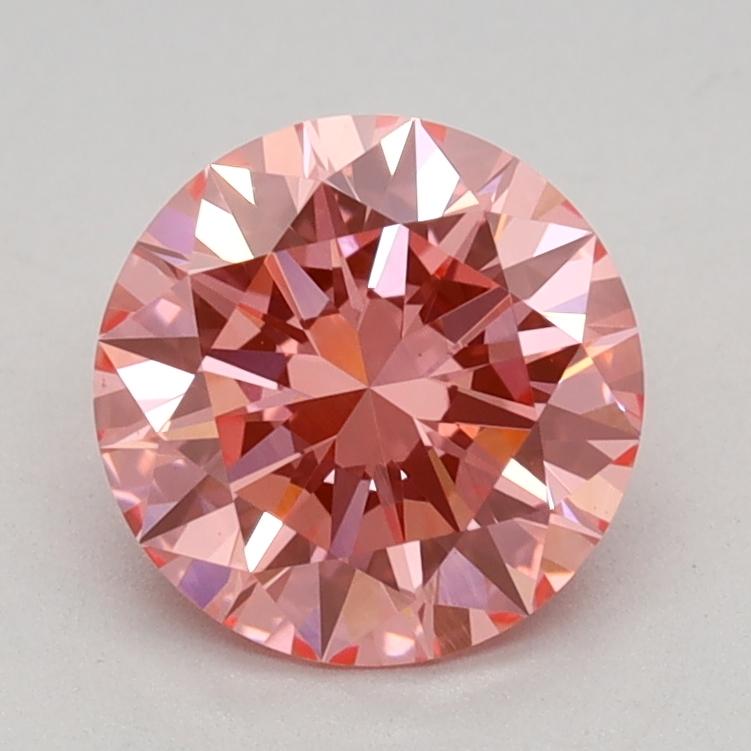 1.02 Ct. Fancy Vivid Pink Round Lab Grown Diamond