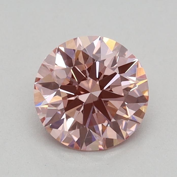 0.57 Ct. Fancy Intense Pink Round Lab Grown Diamond