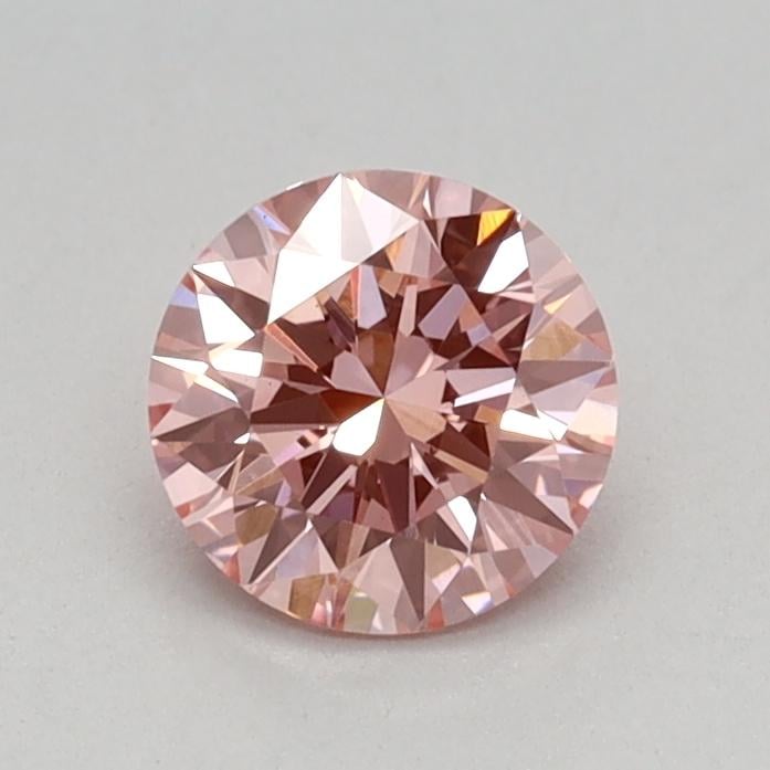 0.49 Ct. Fancy Vivid Pink Round Lab Grown Diamond