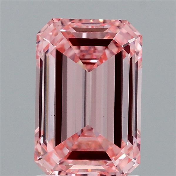 2.09 Ct. Fancy Vivid Pink Emerald Lab Grown Diamond