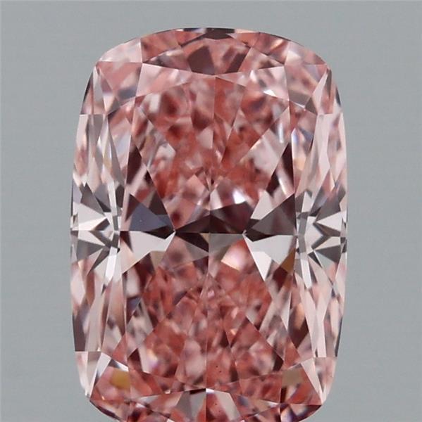 1.36 Ct. Fancy Vivid Pink Cushion Lab Grown Diamond