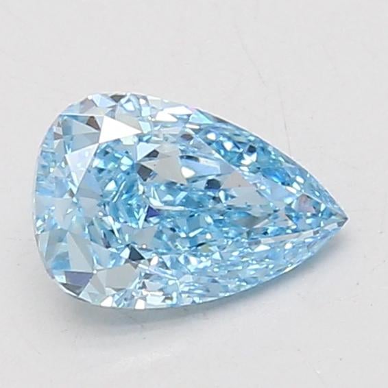 1.08 Ct. Fancy Vivid Blue Pear Lab Grown Diamond