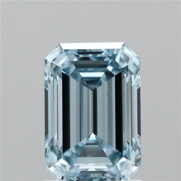 1.56 Ct. Fancy Intense Blue Emerald Lab Grown Diamond
