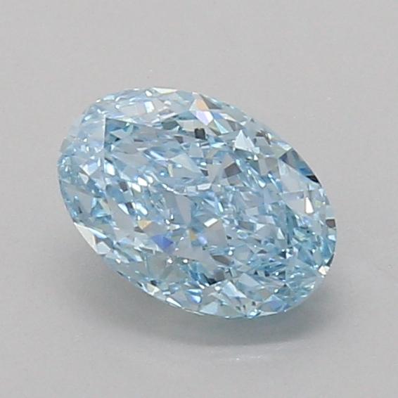 0.94 Ct. Fancy Vivid Blue Oval Lab Grown Diamond