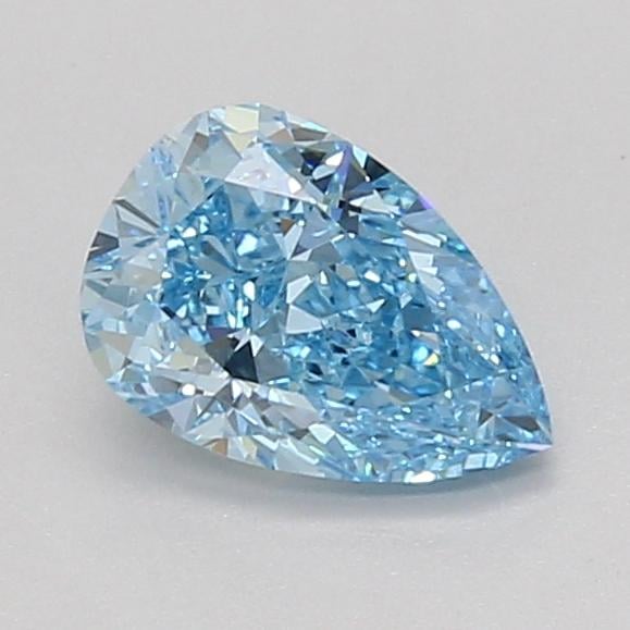 1.02 Ct. Fancy Vivid Blue Pear Lab Grown Diamond