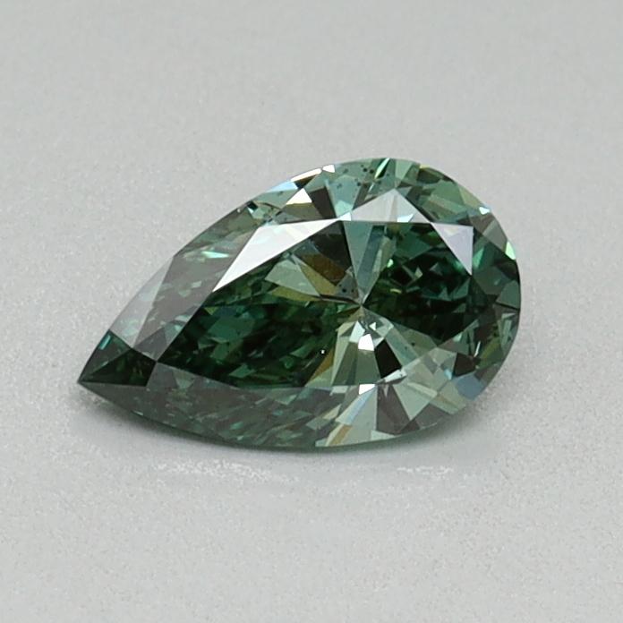 0.40 Ct. Fancy Vivid Green Pear Lab Grown Diamond