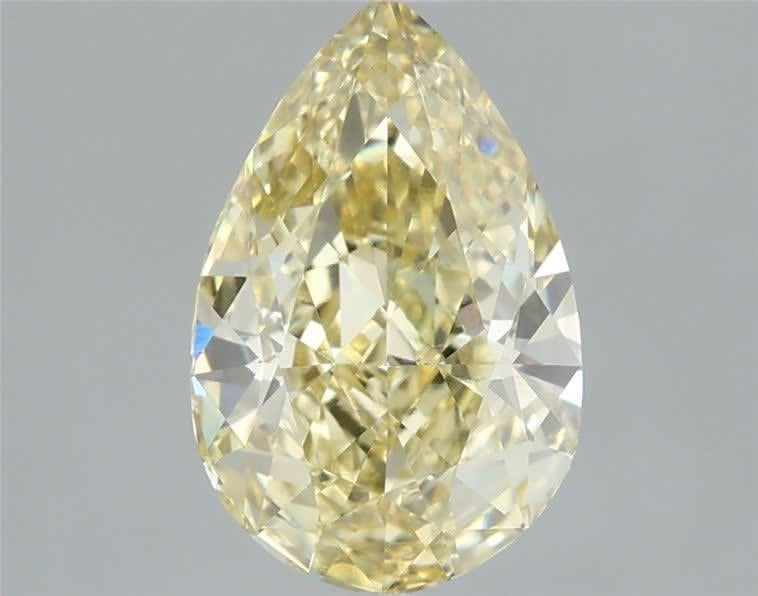1.60 Ct. Fancy Intense Yellow Pear Lab Grown Diamond