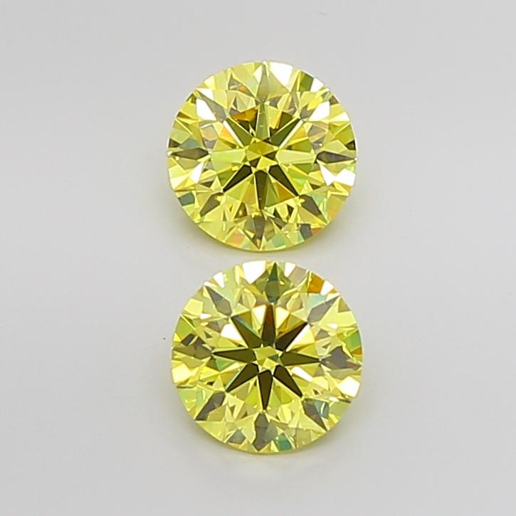 3.01 Ct. Fancy Yellow Round Lab Grown Diamond