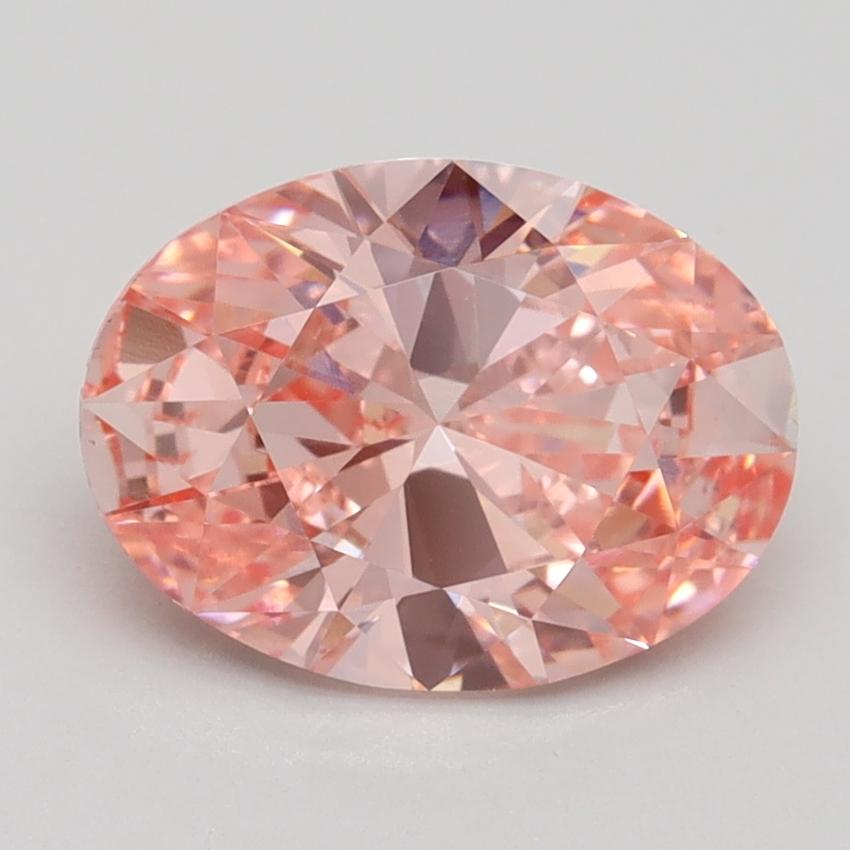 2.20 Ct. Fancy Vivid Pink Oval Lab Grown Diamond