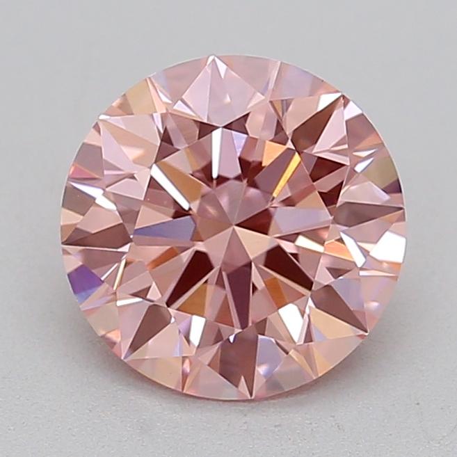 1.54 Ct. Fancy Vivid Pink Round Lab Grown Diamond