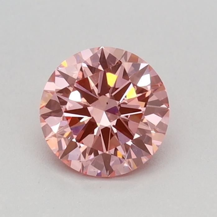 0.51 Ct. Fancy Vivid Pink Round Lab Grown Diamond