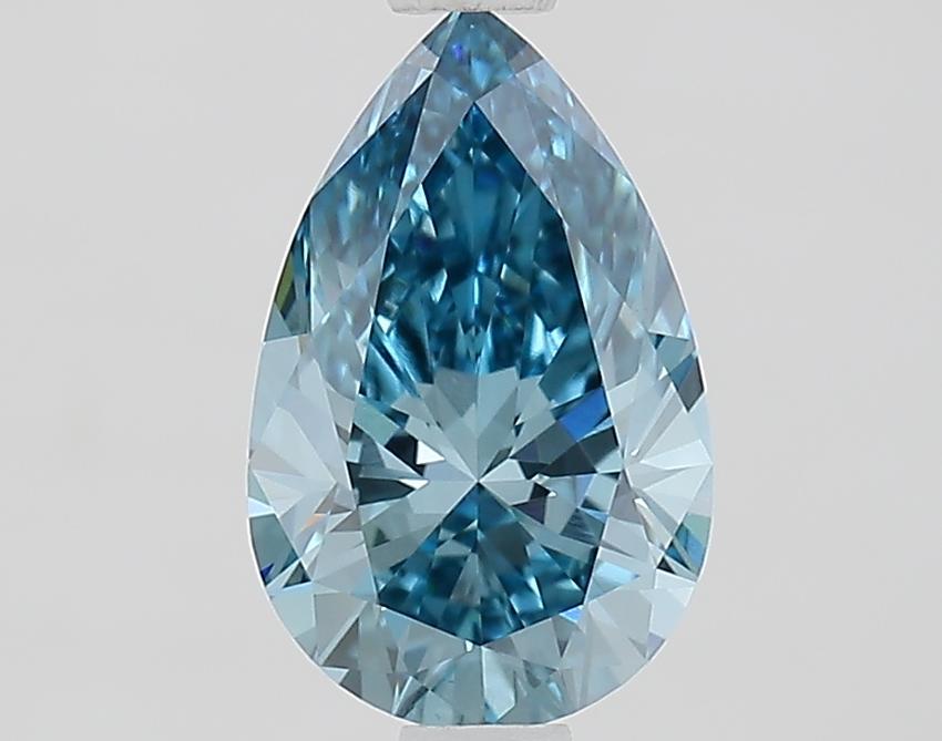 1.30 Ct. Fancy Vivid Blue Pear Lab Grown Diamond