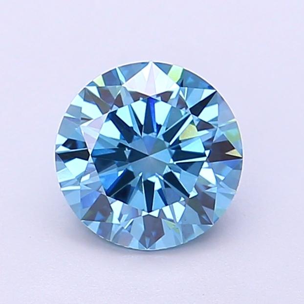 1.07 Ct. Fancy Vivid Blue Round Lab Grown Diamond