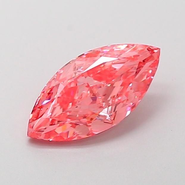 1.23 Ct. Fancy Vivid Pink Marquise Lab Grown Diamond