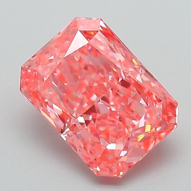 2.05 Ct. Fancy Vivid Pink Radiant Lab Grown Diamond