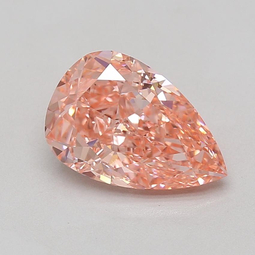 3.10 Ct. Fancy Vivid Pink Pear Lab Grown Diamond