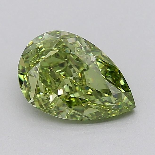 2.00 Ct. Fancy Vivid  Green Pear Lab Grown Diamond